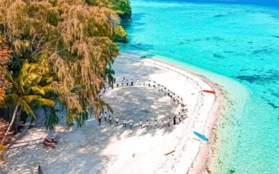 Keindahan Alam yang Asri dengan Pantai Indah di Pulau Pelangi